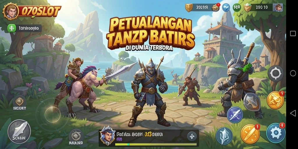 Screenshot dari gameplay 070SLOT yang menunjukkan petualangan seru di dunia terbuka.