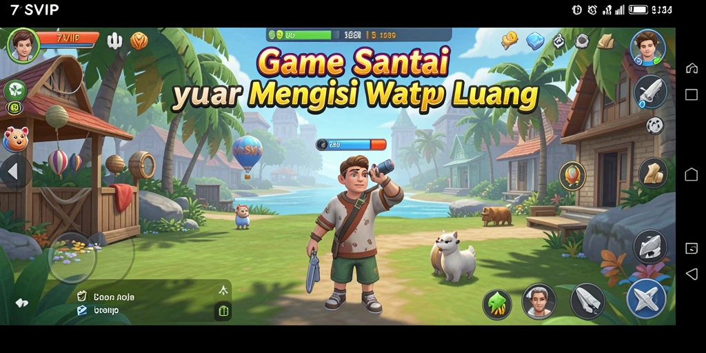 Tampilan seru gameplay 7SVIP yang penuh warna.