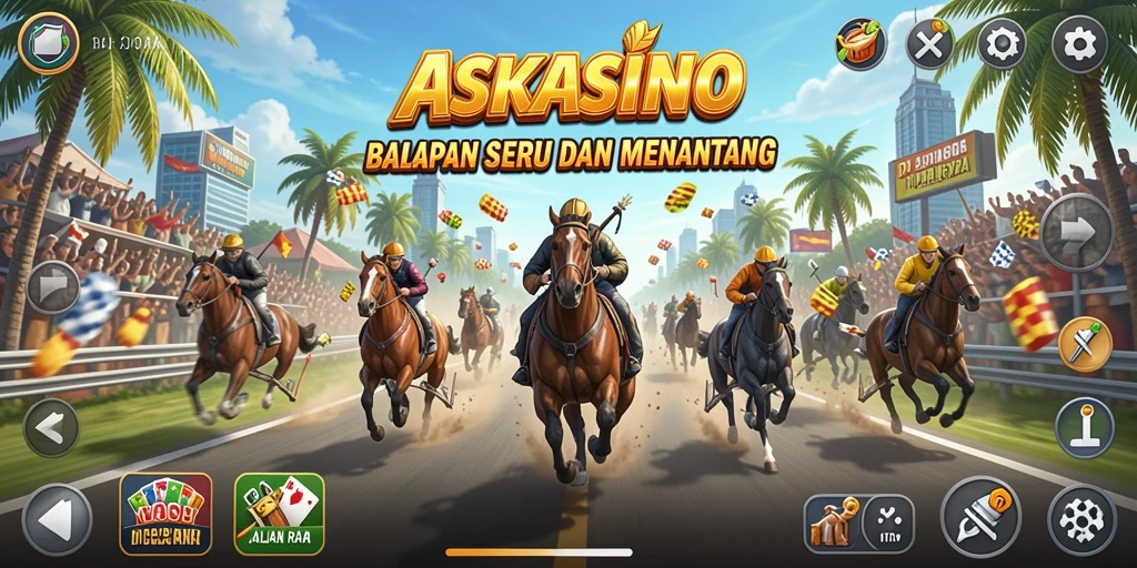 Tampilan gameplay balapan seru dan realistis dari ASKASINO.