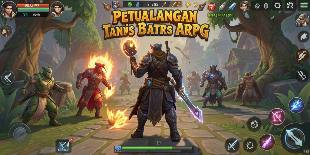 Tampilan menarik dari gameplay ARPG BEBASMAX yang mendebarkan.