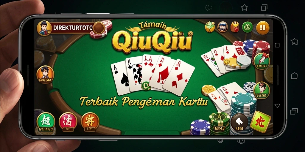 Screenshot utama DIREKTURTOTO dengan gameplay QiuQiu yang seru dan dinamis.