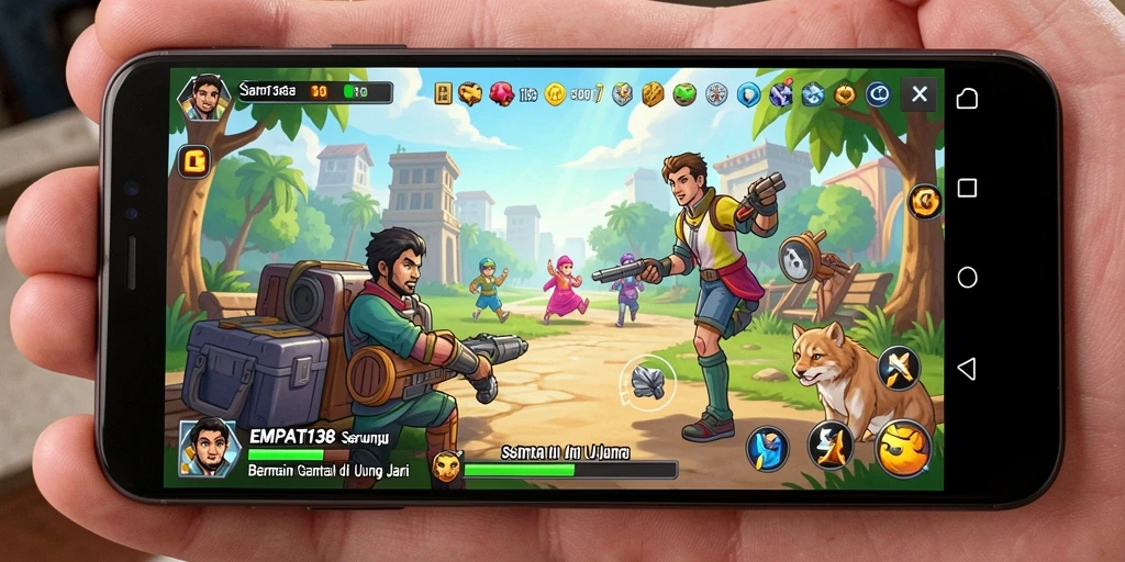Screenshot menunjukkan gameplay menarik dengan tantangan yang seru di EMPATI138.