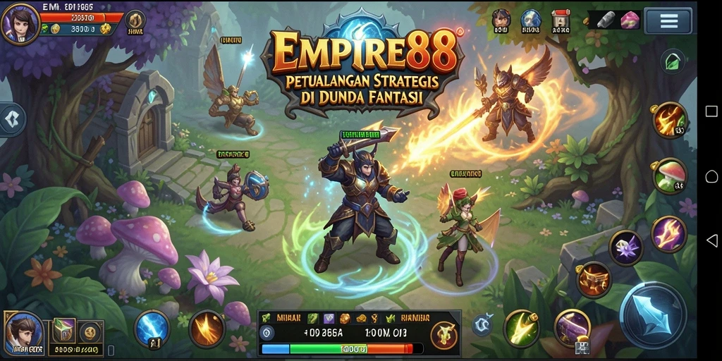 Screenshot EMPIRE88 menunjukkan aksi mendebarkan dan strategi RPG yang menarik.