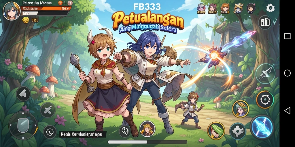 Tampilan gameplay FB333 yang menakjubkan dalam dunia Anime.