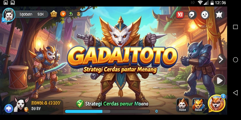 Tampilan menawan dari gameplay strategi di GADAITOTO.