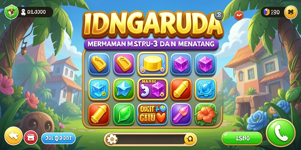 Tangkapan layar gameplay IDNGARUDA yang penuh warna dan menarik.