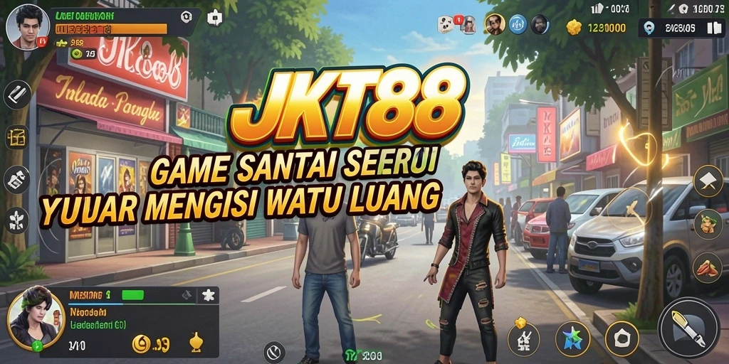 Tampilan gameplay JKT88 yang menarik dan penuh warna.