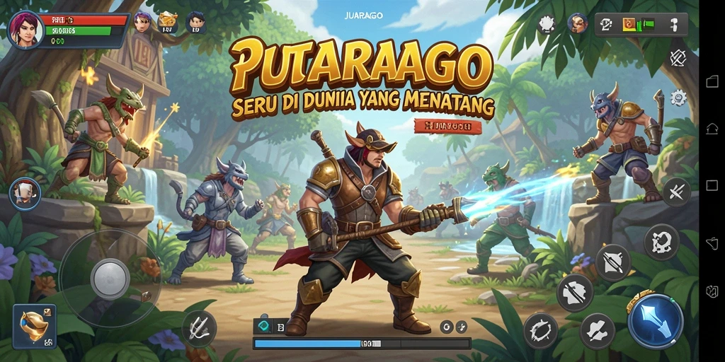 Screenshot gameplay JUARAGO menunjukkan suasana petualangan yang menantang.