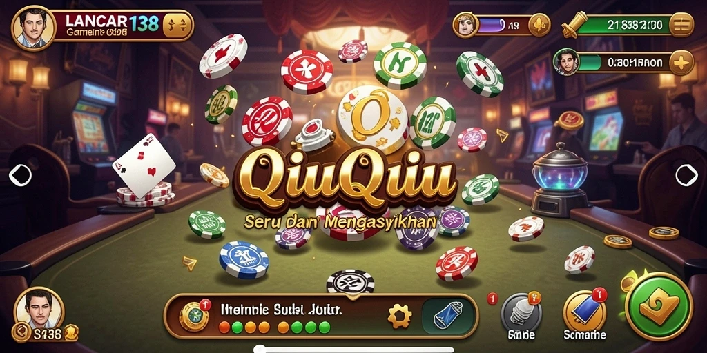 Tampilan menarik dari gameplay QiuQiu di LANCAR138.
