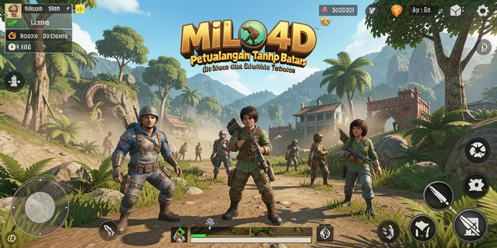 Tampilan gameplay yang memukau di dunia terbuka MILO4D.