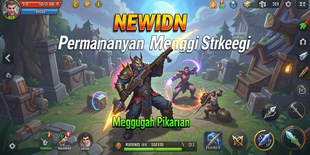 Tampilan gameplay NEWIDN yang menarik dengan elemen strategi yang mendalam.