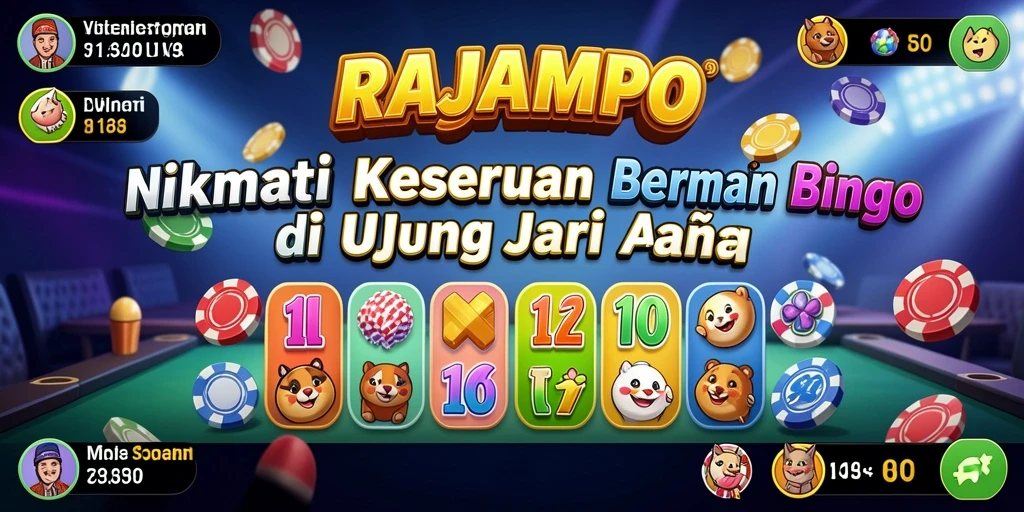 Tampilan gameplay seru dan interaktif dalam RAJAMPO.