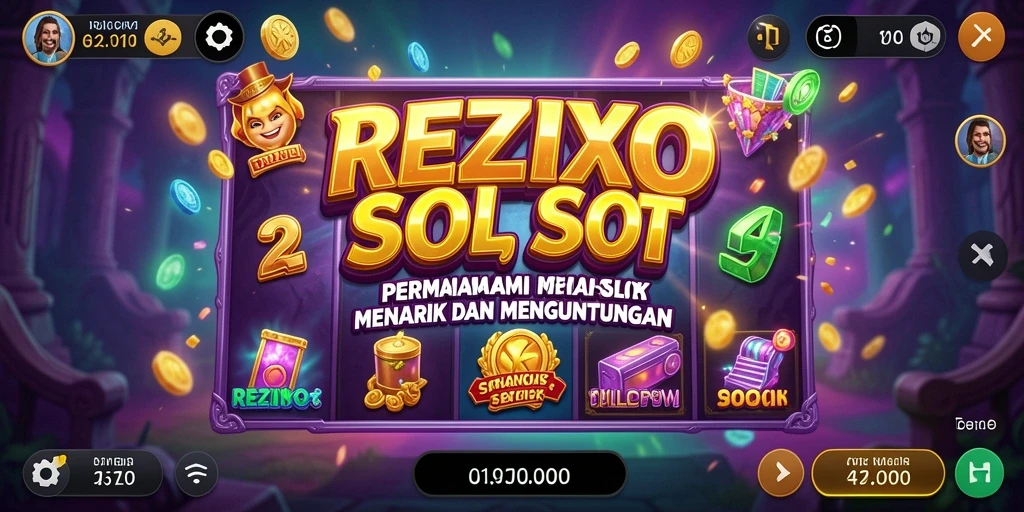 Tampilan gameplay REZIXO yang menarik dan penuh warna.