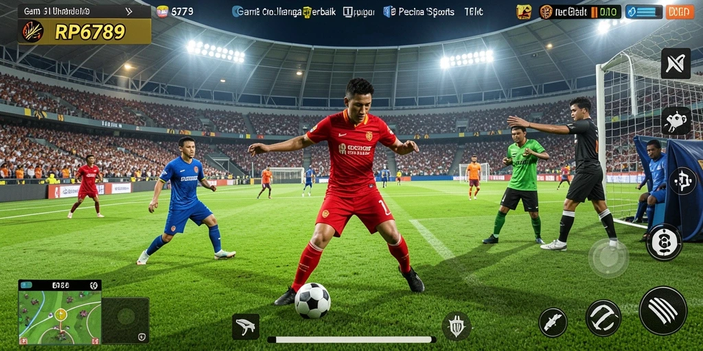 Tampilan gameplay RP6789 yang mendebarkan dan penuh aksi olahraga.