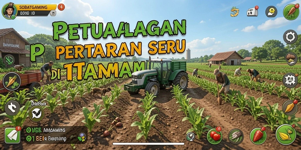 Tampilan menarik dari gameplay SOBATGAMING saat bertani.