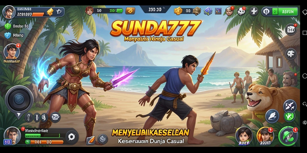 Tampilan gameplay SUNDA777 yang cerah dan menarik.